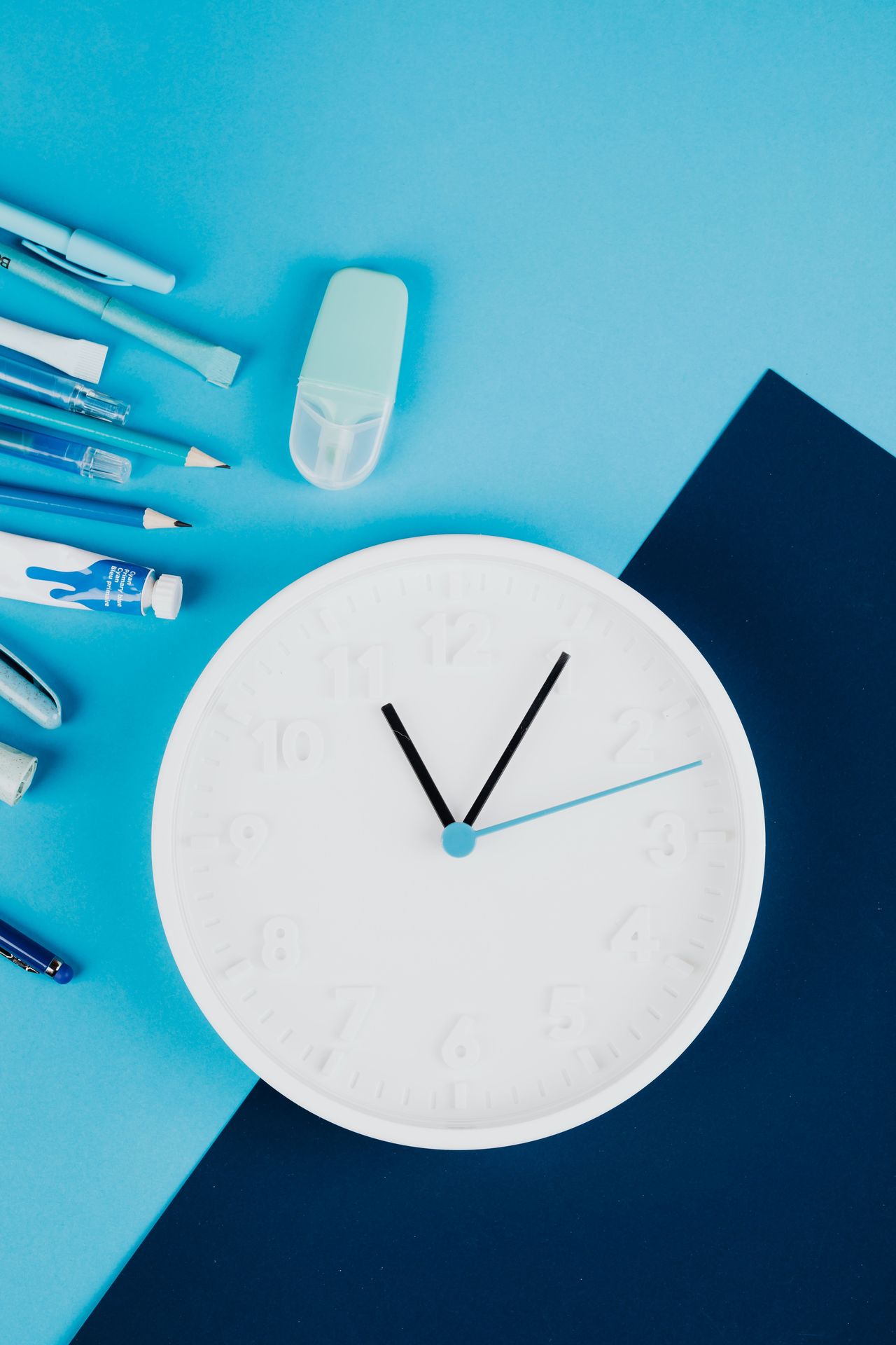 Clock representing time saved