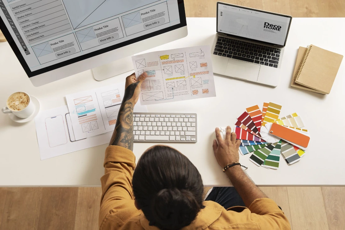 A website being created